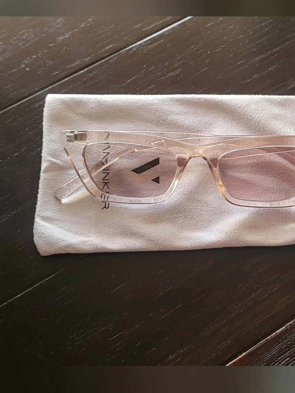 Transparent Beige Cat-Eye Sunglasses - Women Accessories